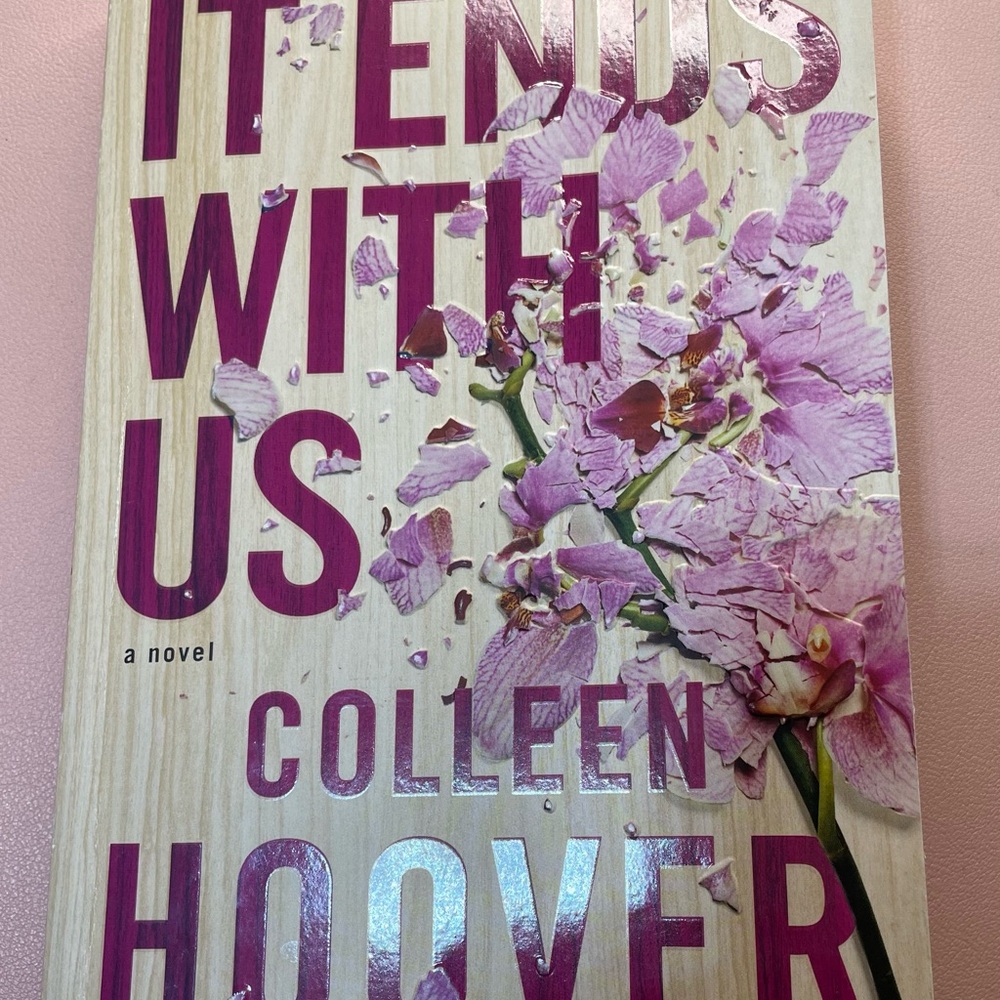Colleen Hoover Pink Floral Book Cover